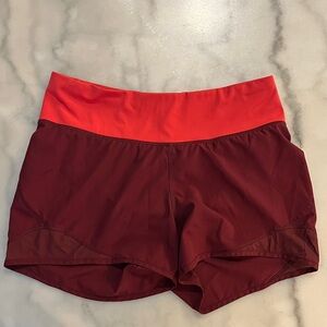 Old Navy Women's Athletic Running Shorts in Burgundy and Red